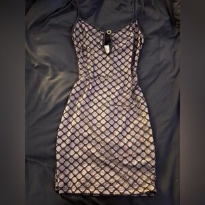 SHEIN Black and Nude Dress